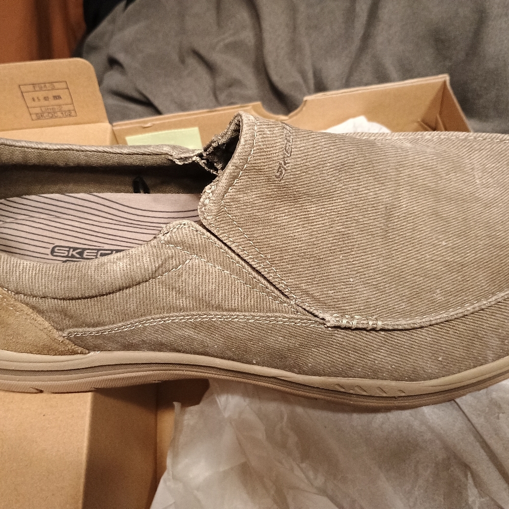 Skechers Men's Tan Slip-On Shoes